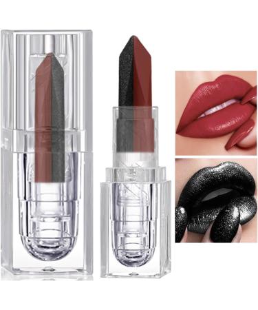 Matte Lipstick | Moisturizing Makeup Lipstick: Non-sticky dual-color lip gloss long-lasting moisturizing lipstick for healthy lips - Buy Online on GoSupps.com