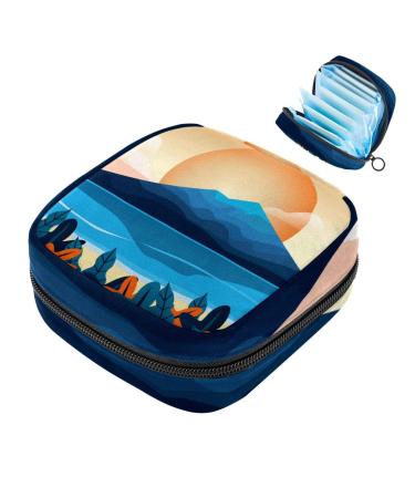 Women's binding-up bags Japanese mountain pressure women tampon storage bags zip pockets menstrual tied bags multi14