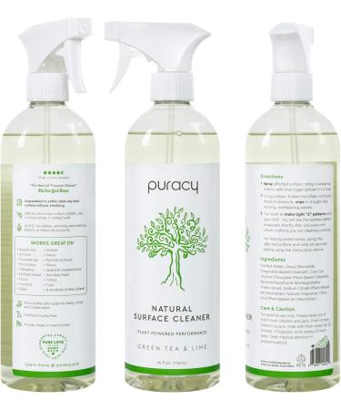 Puracy Natural Multi-Surface Cleaner 25oz (2-Pack) Lemon - Plant-Based Kitchen and Countertop Spray - Buy Online on GoSupps.com