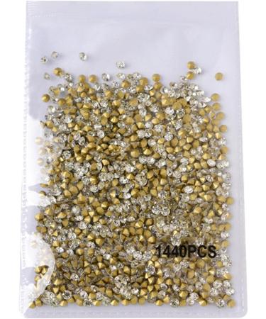 FEIlei Clear Nail Rhinestones 3D Nail Gems Nail Diamonds Pointed Back Nail Stones - Buy Online on GoSupps.com