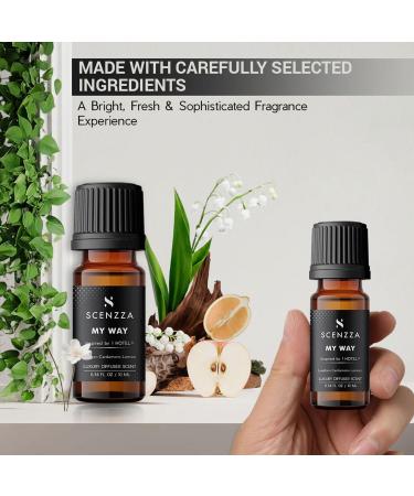 SCENZZA My Way Diffuser Scent Inspired by 1 Hotel Miami Beach Fresh Woodsy Fragrance with Leather Premium Luxury Scent Suitable for Ultrasonic and Waterless Diffusers - 10 Ml 0.34 Fl Oz - Buy Online on GoSupps.com