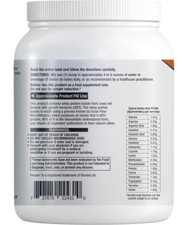 Life Extension Wellness Code® Whey Protein Isolate (Chocolate) – Sugar-Free Gluten-Free Non-GMO 20 Servings for Muscle Growth & Immune Health - 437g - Buy Online on GoSupps.com