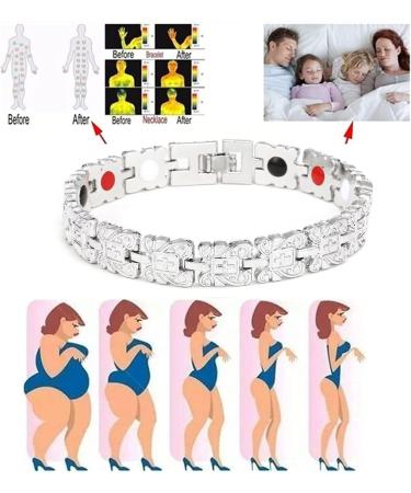 Moxeupon Lymph Magnet Wristband - Lymphatic Drainage Bracelet for Weight Loss | Silver Healthcare Gift for Women & Men - Buy Online on GoSupps.com
