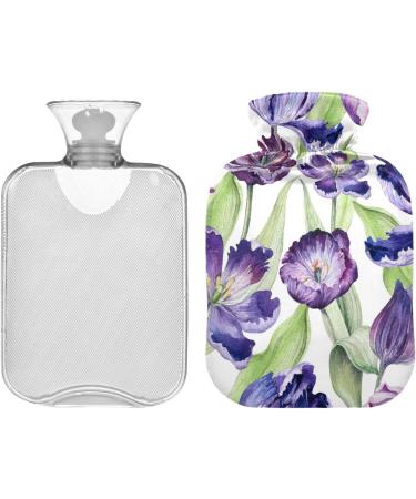 Buy Purple Tulip Hot Water Bottle with Cover - 2 Liter for Pain Relief Cramps & Comfort | International Shipping - Buy Online on GoSupps.com