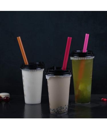 12 Pcs Reusable Boba Straws & Smoothie Straws Set | Angled Tips, BPA-Free | Includes 1 Storage Bag & 2 Brushes - Buy Online on GoSupps.com