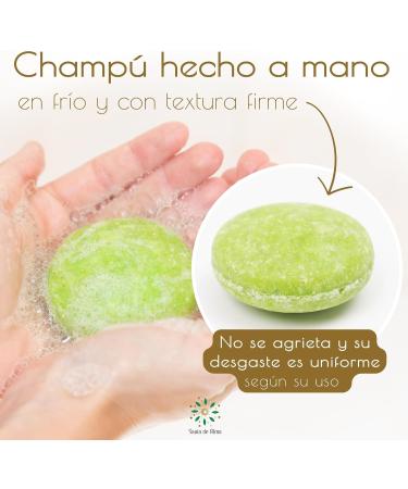  Savia De Alma Natural moisturizing solid shampoo with soothing aroma vegan and handcrafted for frequent use 90g (matcha tea) - Buy Online on GoSupps.com