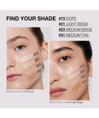 AGE 20's Signature Intense Sunscreen SPF 50+ Foundation Cushion Natural Dewy Finish - 21 Light Beige (Refill x2) - Buy Online on GoSupps.com