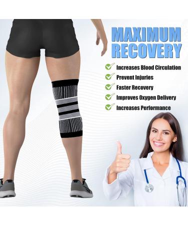 YOGINGO Professional Knee Brace with Patella Gel Pad & Stabilizers - Large Size - Buy Online on GoSupps.com