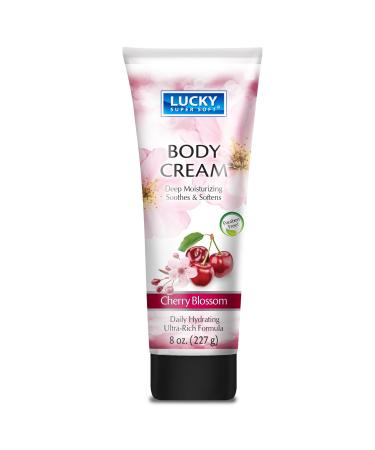 Lucky Super Soft Body Cream Cherry Blossom 8 Ounce