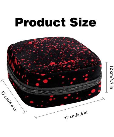 Womens Bandage Pocket Menstrual Cup Organizer - Big Capacity Travel Makeup Bag - Skeleton Halloween Design - 4.7x6.6x6.6 in - Buy Online on GoSupps.com