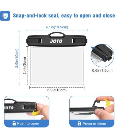 JOTO 2 Pack Waterproof Car Key FOB Case with Lanyard - Small Waterproof Wallet for Money Credit ID Card - Black - Buy Online on GoSupps.com