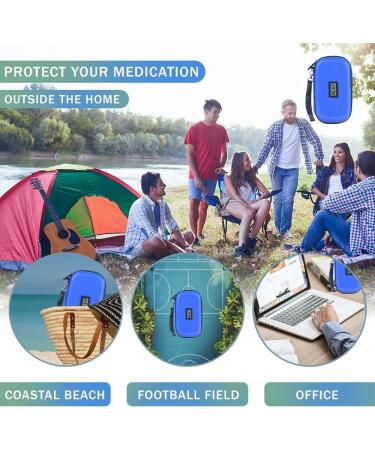 Insulin Cooler Travel Case with Cooling Temperature - Diabetes Bags EpiPen Carry Case - Fridge Box Medicine Bag - TSA Approved - Blue Color - Buy Online on GoSupps.com