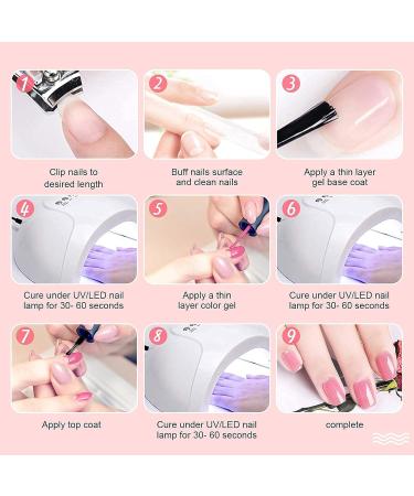 INPING Gel Nail Polish Set - 10 Colors Nude Gray White Skin Natural Dust Purple Glitter Pink Soak Off UV Varnish - Ideal for DIY Nail Art, Manicure Salon - 8ml (Light Nude) - Buy Online on GoSupps.com