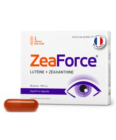 ZeaForce Healthy eyes with a daily capsule. Concentrated formula. Liquid formula for complete absorption and fast action laboratory tested