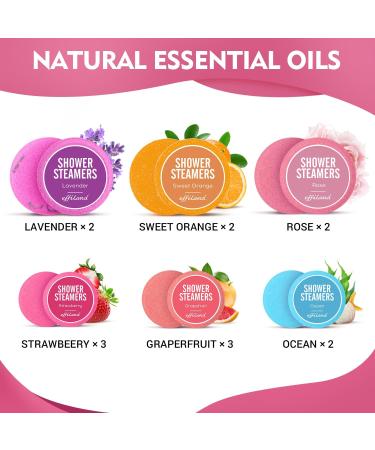 EFFILAND Shower Steamers Aromatherapy - 14 Pack for Self Care & SPA Relaxation | Great Mother's Day Gift with 6 Fragrances - Buy Online on GoSupps.com