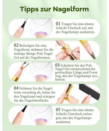 Phoenixy 9-Color Poly Nail Gel Kit - Nail Extension Starter Set with Manicure Tools | Perfect Gift for Women - Buy Online on GoSupps.com