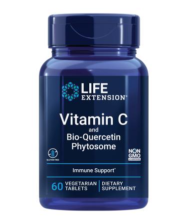 Life Extension Vitamin C and Bio-Quercetin Phytosome 60 Vegetarian Tablets