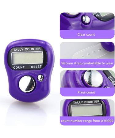 LAMXD Knit Counter with 20 Stitch Markers - Finger Digital Row Counter for Crocheting - Buy Online on GoSupps.com