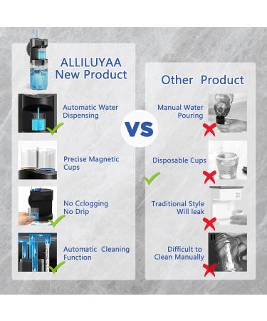 Buy Mundwater Donor Automatic 550ml Mouthwash Dispenser - Waterproof Self-Cleaning Drip-Proof Bathroom Accessory in Black | International Shipping Available - Buy Online on GoSupps.com