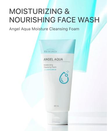BEYOND Angel Aqua Cleansing Foam - Vegan Korean Skin Care Gentle Hydrating Face Wash with Coconut & Hyaluronic Acid | 10.1fl oz - Buy Online on GoSupps.com