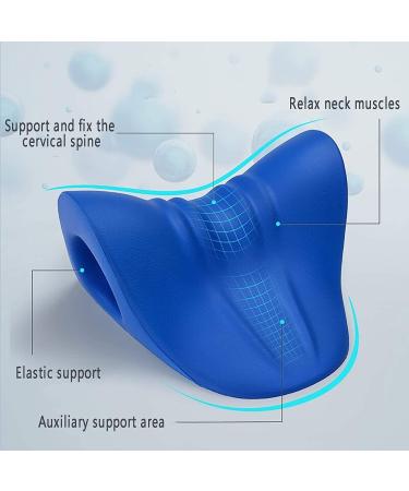Neck Relaxer Neck Pillow Portable Cervical Traction Pillow Ergonomic Traction Neck Support Pillow for Neck Pain Relief (Color : Blue) - Buy Online on GoSupps.com