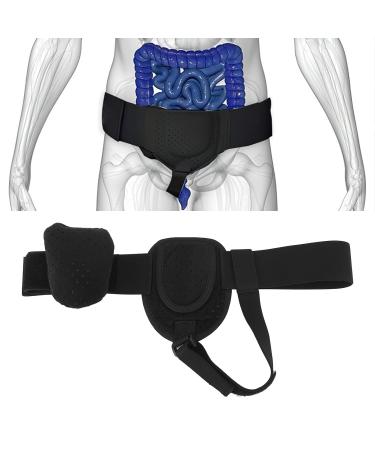 ZJchao Hernia Support Belt - Adjustable Inguinal & Umbilical Hernia Patch for Soreness Relief - Comfortable Hernia Guard for Elderly (Black - Buy Online on GoSupps.com