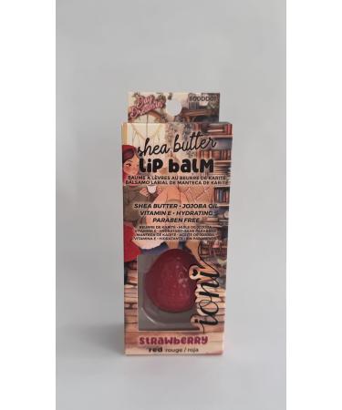 Dreamin Shea Butter Lip Balm Strawberry Hydrating with Jojoba Oil and Vitamin E Paraben Free