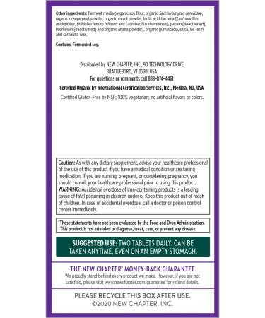 New Chapter Women's Advanced Multivitamin - 72 Vegetarian Tablets for Optimal Health - Buy Online on GoSupps.com