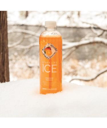 Sparkling Ice Orange Mango flavoured sparkling water with zero sugar and zero calories. Sparkling Ice drinks are packed with fun and fruity flavours for everyone to enjoy. (12 pack) Orange Mango (Classic) 503 ml (Pack of 12) - Buy Online on GoSupps.com