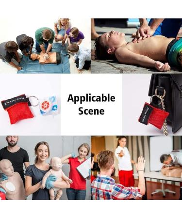 Buy 6-Piece Ventilation Mask Set | First Aid & Emergency CPR Masks | Keychain & Carabiner Included for Effective Mouth-to-Mouth Protection - Buy Online on GoSupps.com