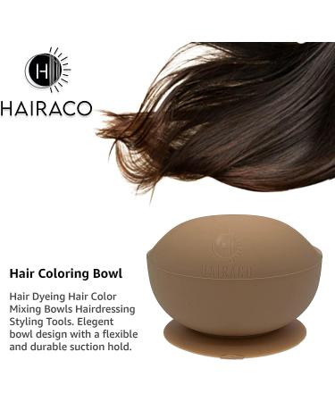 Hairaco Non-Slip Suction Hair Color Bowl - Custard Yellow - Buy Online on GoSupps.com