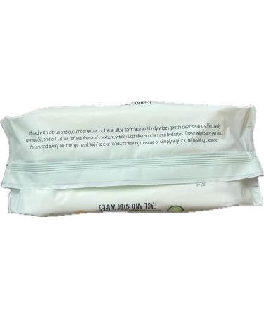Cucumber & Citrus Face & Body Wipes - 128 Wipes | Refreshing & Hydrating | Shop Internationally - Buy Online on GoSupps.com