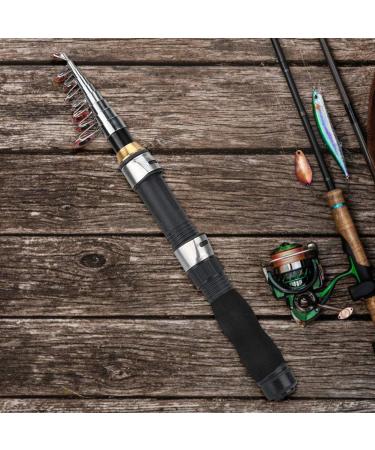 Plplaaoo Retractable Mini Fishing Rod - Portable 1.9m Travel Fishing Rod for Sea & Saltwater Fishing - Buy Online on GoSupps.com