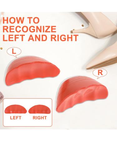 Adjustable Toe Filler Inserts for Loose Shoes - Wllhyf 2 Pairs Orange Shoe Pads for Men & Women - Buy Online on GoSupps.com
