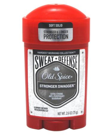 Old Spice Anti-Perspirant 2.6 Ounce Stronger Swag Soft Solid (76ml) (3 Pack)