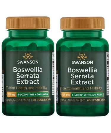 Swanson Boswellia Serrata Extract 125 mg 60 Veg Caps 2 Pack