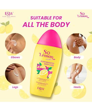 FAIR & WHITE So Lemon Glow Booster Body Care Lotion - 500ml - Buy Online on GoSupps.com
