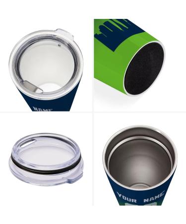 Custom Football Insulated Stainless Steel Tumbler - Personalized Seattle Fan Gift - Buy Online on GoSupps.com