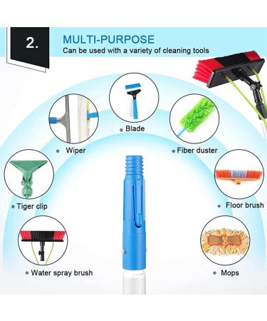 photovoltaic cleaner window cleaning pole Window Cleaning Pole Water Fed Telescopic Extended Extension Conservatory Hose Fed Brush Kit 30cm Brush Head 10m Rod - Buy Online on GoSupps.com