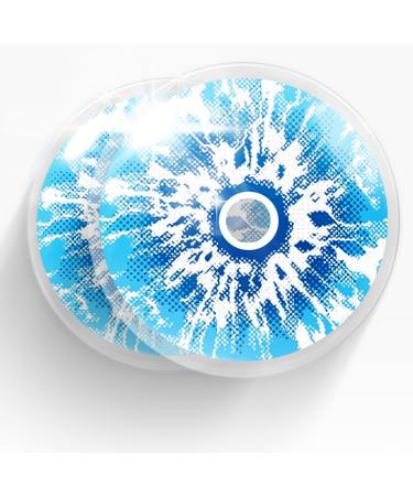 MERALENS Halloween blue colored contact lenses blue Ice Blue 2 pieces (1 pair) without prescription contact lens colored for cosplay carnival carnival anime costume without strength