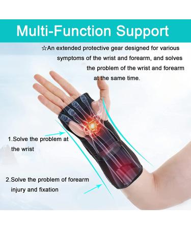 TANDCF bestlife Unisex Universal Forearm and Wrist Support Splint Brace - Adjustable Night Time Immobilizer for Carpal Tunnel - 10.2 inch length - Double Hand Universal - Buy Online on GoSupps.com