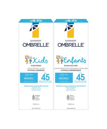 Garnier Ombrelle Kids Wet'n Protect Cream Spf 45 400.0000 Milliliters