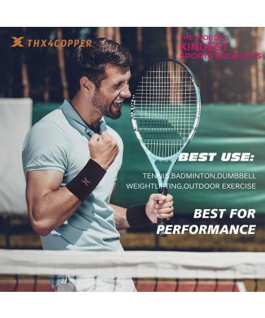 Buy Thx4copper Compression Wrist Bandages - Copper Infused Wrist Support for Improved Circulation - Unisex Black 3xL - Buy Online on GoSupps.com