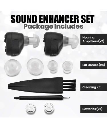 Digital Hearing Amplifier - In-The-Canal (ITC) Pair by MEDca - Doctor Designed Sound Amplification Devices for Adults (Black) - Buy Online on GoSupps.com