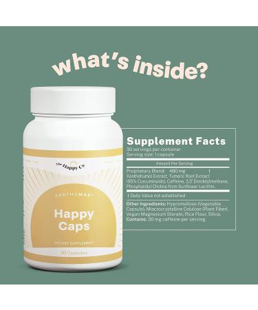 The Happy Co. D.O.S.E. Coffee Duo - Elevate Smart Coffee & XanthoMax Happy Caps - Nootropic & Antioxidant Supplement for Weight Loss & Energy - 30 Servings - Buy Online on GoSupps.com
