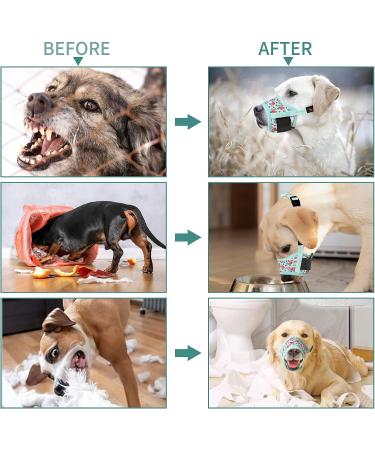 Heele Dog Muzzle - Soft Nylon Printing Muzzle for All Breeds | Breathable Air Mesh Design - International Shipping Available - Buy Online on GoSupps.com
