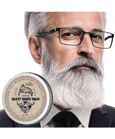 Beard Balm For Men Leave In Beard Conditioner Scented Beard Styling Balm Made With Beard Butter Coconut Oil&Shea Butter Sweet Almond Oil Beard Oils Beard Softener Beard Tamer(1pcs) 1 Ounce (Pack of 1) Brown2#Vanilla