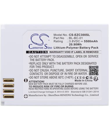 BL-BC-01 5500mAh Battery Compatible with C3A 3.8V | High-Performance International Shipping - Buy Online on GoSupps.com