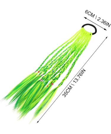 Holibanna 1pc Wig Twisting Braid Headdress Kids Photo Prop Braided Ponytail Extension Ponytail Hairpiece Braids Headwear Kids Performance Prop Decor Girl High Temperature Wire Child 35X6X1CM Green - Buy Online on GoSupps.com