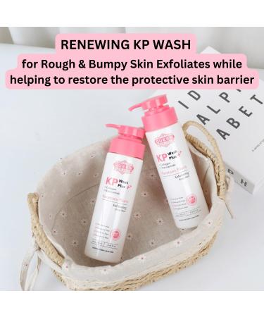 QUEEN KP WASH | Exfoliating Body Wash for Keratosis Pilaris with Collagen & Niacinamide | 15% Glycolic Acid 2% Salicylic Acid - Fragrance Free for Smooth Skin - Buy Online on GoSupps.com